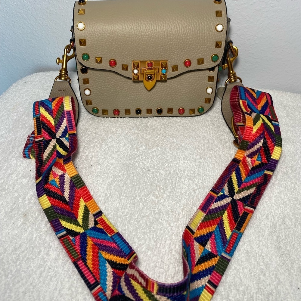 Multicolor Studded Crossbody Bag